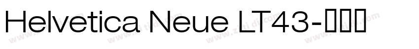 Helvetica Neue LT43字体转换